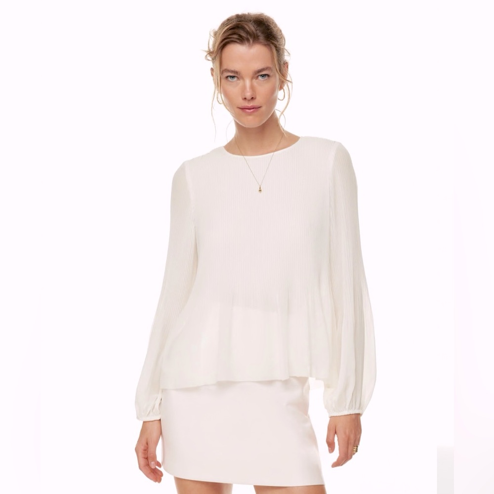 Aritzia Wilfred Daydreamer Blouse (size: 2XS; color: light birch)